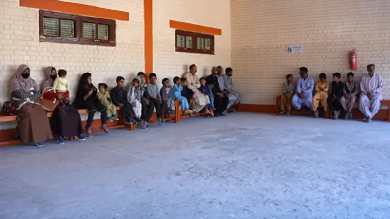 SHINE Humanity primary healthcare clinic serving a rural Sindh community
