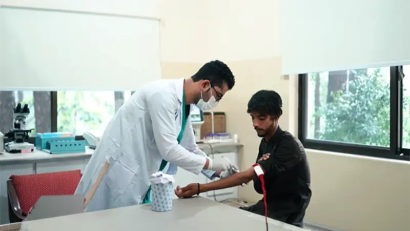 Medical staff supporting drug addiction treatment and recovery in Pakistan