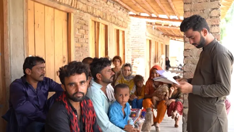 SHINE Humanity community health workers supporting early intervention in rural Sindh